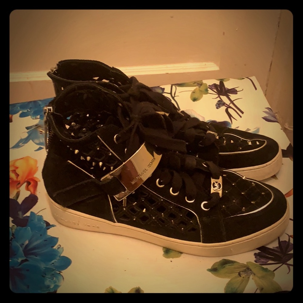 Black suede Michael Kors shoes
